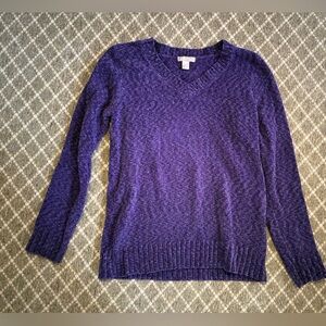 White Stag Women's Rich Purple Crew Neck Sweater